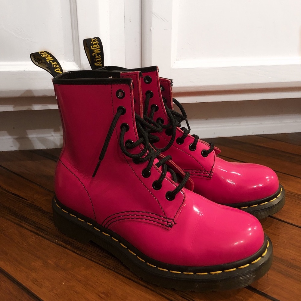 Hot pink Dr. Marten Boots
